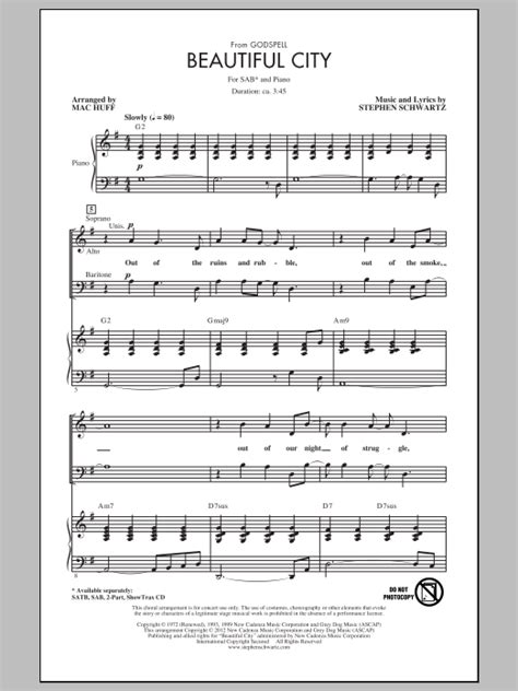 beautiful city stephen schwartz.